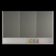 Stora Shaving Cabinet With Undershelf Gloss White -1200