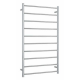 Thermorail Heated Towel Rail 10 Bars Round 700w x 1200h Polished Stainless