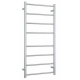 Thermorail Heated Towel Rail 8 Bars Round 530w x 1120h Polished Stainless