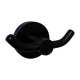 Tia MK2 Matte Black Double Robe Hook