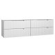 Verona 1800mm V Groove Wall Hung Vanity (suits double bowl) - Cabinet Only 